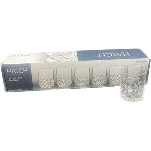 GORGEOUS SHANNON BY GODINGER HATCH CRYSTAL 2.5 OZ SHOT GLASSES Set of 6 NIB